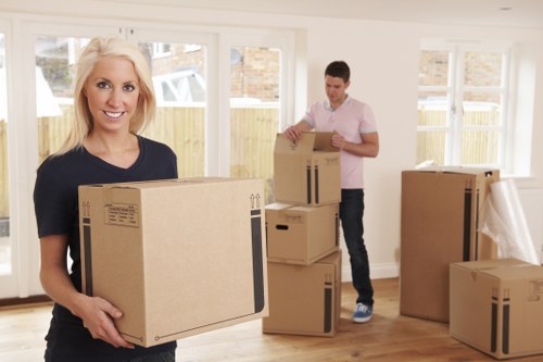 Professional movers assisting with a commercial relocation in Hammersmith
