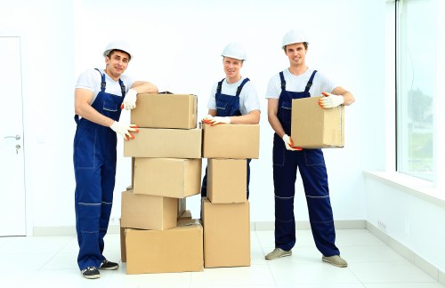 Experienced movers with removal trucks