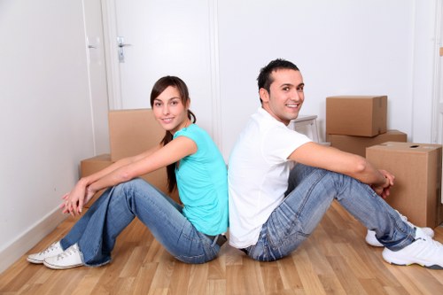 Secure storage units for moving trucks in Hammersmith