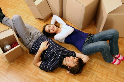 Packing items into a moving truck in Hammersmith